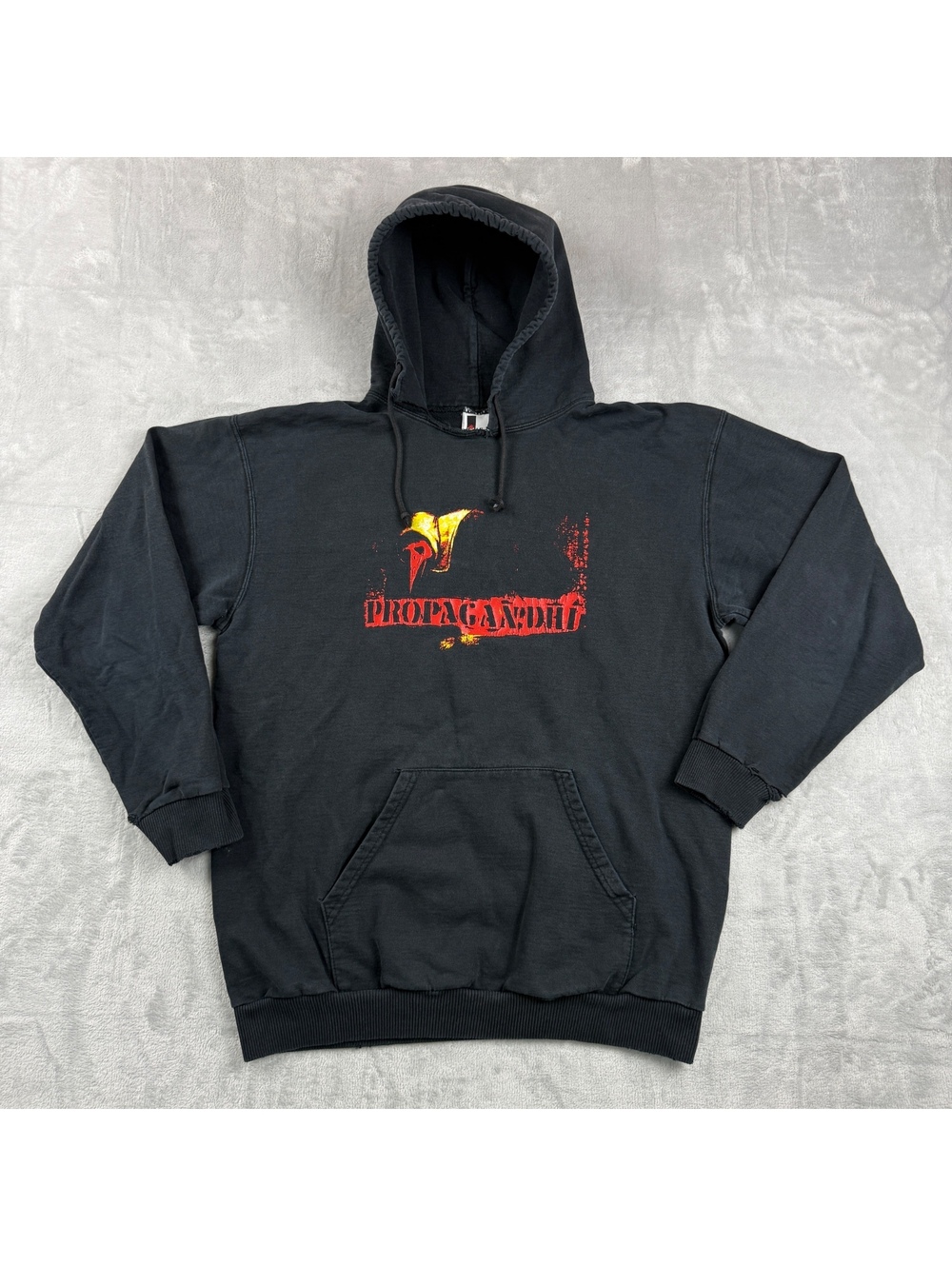Vintage Propagandhi Punk Rock Band Hoodie Black Size M Canada Made Grunge Y2K